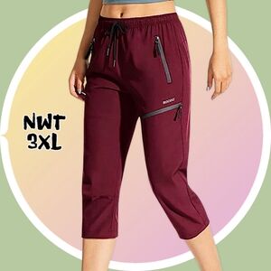 - NWT Cargo Capri Hiking Pants Quick Dry Lightweight Outdoor Water resista…